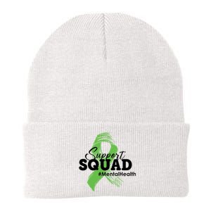 Support Squad Mental Health Awareness Ribbon Knit Cap Winter Beanie