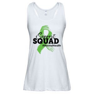 Support Squad Mental Health Awareness Ribbon Ladies Essential Flowy Tank