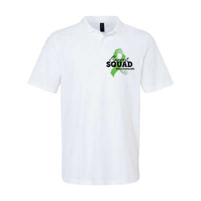 Support Squad Mental Health Awareness Ribbon Softstyle Adult Sport Polo