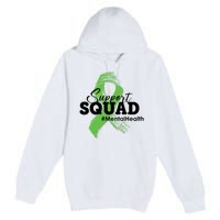 Support Squad Mental Health Awareness Ribbon Premium Pullover Hoodie