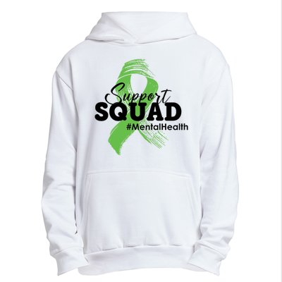 Support Squad Mental Health Awareness Ribbon Urban Pullover Hoodie