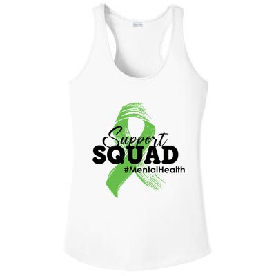 Support Squad Mental Health Awareness Ribbon Ladies PosiCharge Competitor Racerback Tank