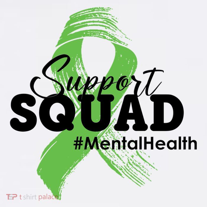 Support Squad Mental Health Awareness Ribbon Mousepad