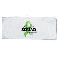 Support Squad Mental Health Awareness Ribbon Large Microfiber Waffle Golf Towel