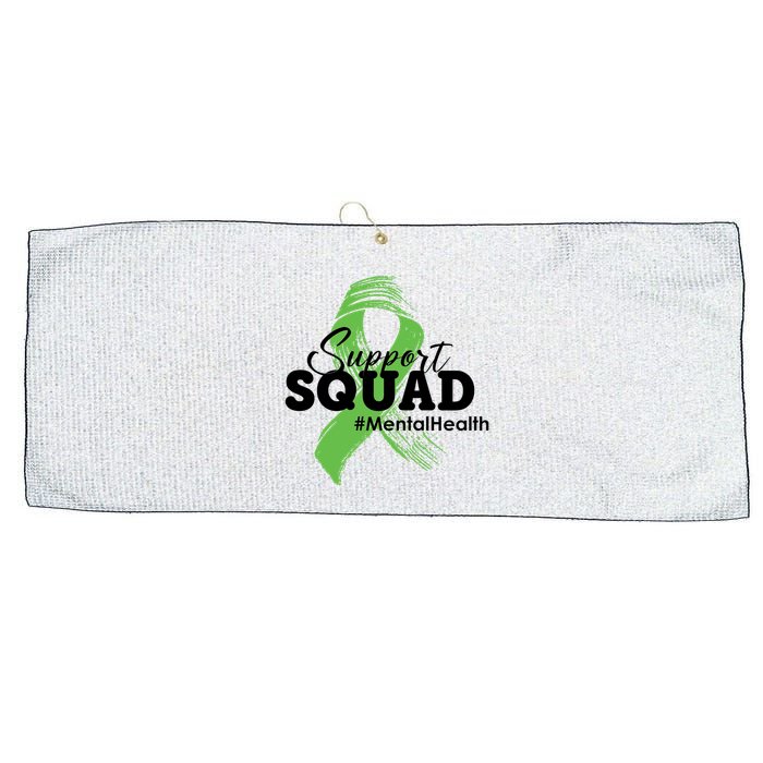 Support Squad Mental Health Awareness Ribbon Large Microfiber Waffle Golf Towel