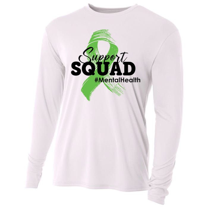 Support Squad Mental Health Awareness Ribbon Cooling Performance Long Sleeve Crew