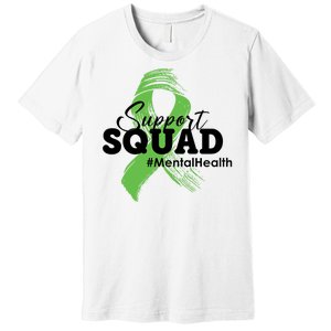 Support Squad Mental Health Awareness Ribbon Premium T-Shirt