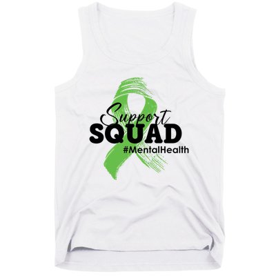 Support Squad Mental Health Awareness Ribbon Tank Top