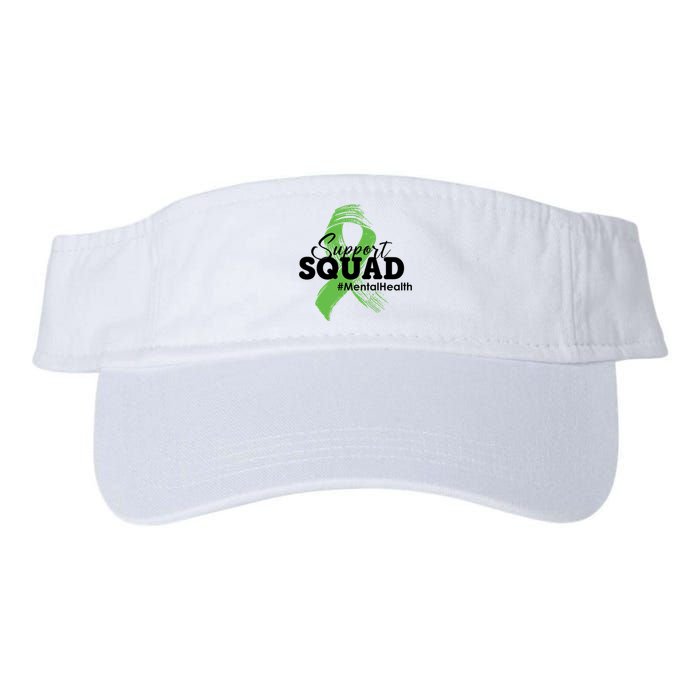 Support Squad Mental Health Awareness Ribbon Valucap Bio-Washed Visor