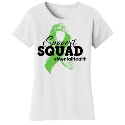 Support Squad Mental Health Awareness Ribbon Women's T-Shirt