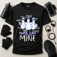 Seagull Saying Mine Funny Pigeon Retro Ocean Life Cooling Performance Crew T-Shirt