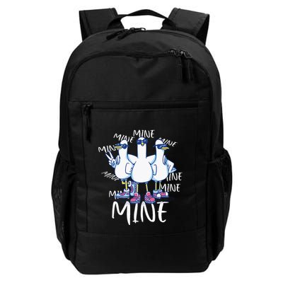 Seagull Saying Mine Funny Pigeon Retro Ocean Life Backpack
