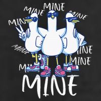 Seagull Saying Mine Funny Pigeon Retro Ocean Life Adult Drive Performance Visor