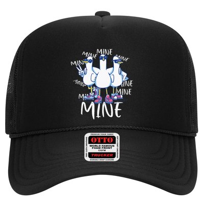 Seagull Saying Mine Funny Pigeon Retro Ocean Life Trucker Hat
