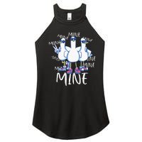 Seagull Saying Mine Funny Pigeon Retro Ocean Life Women's Perfect Tri Rocker Tank