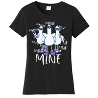 Seagull Saying Mine Funny Pigeon Retro Ocean Life Women's T-Shirt