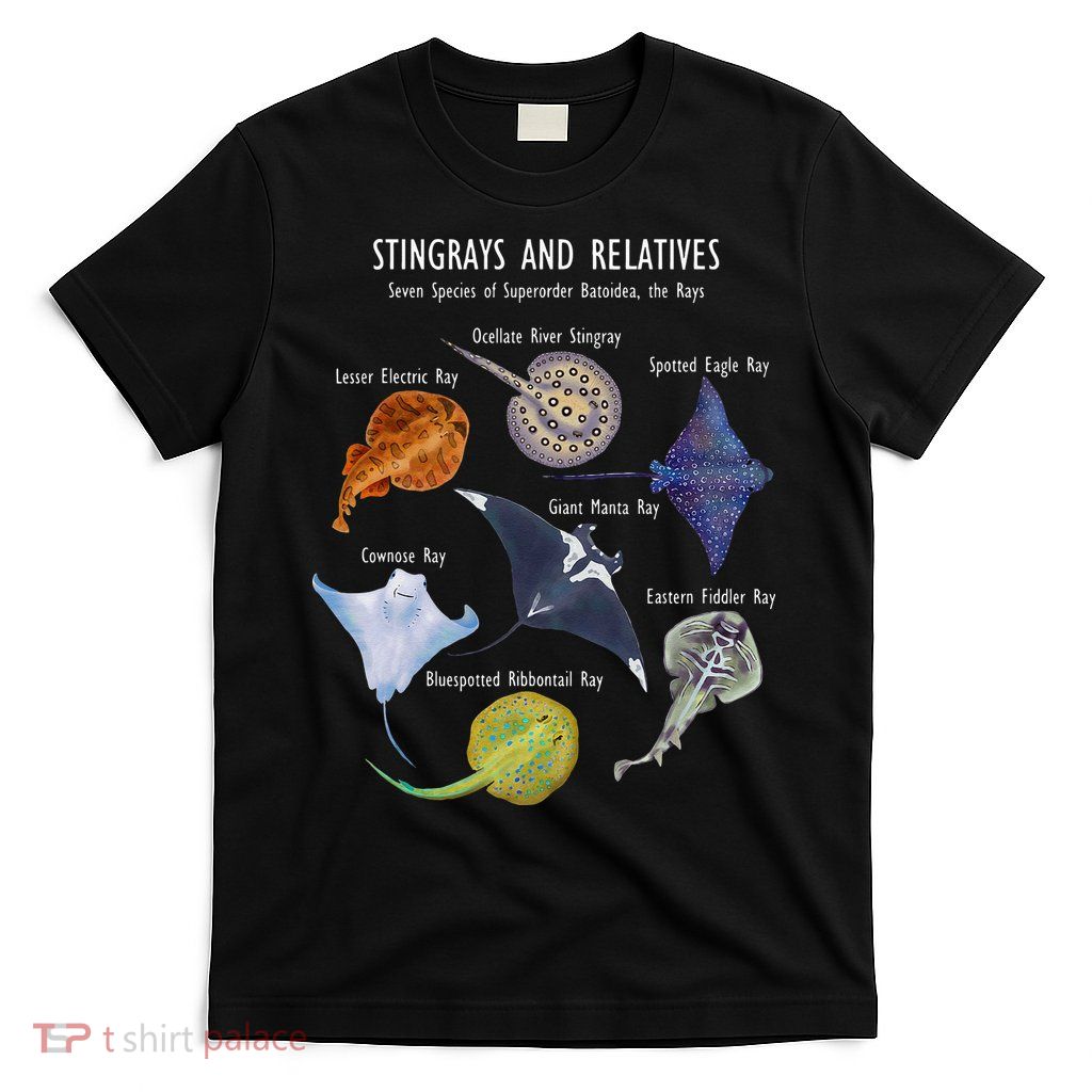 Stingray Species Manta Ray River Stingray And More T-Shirt