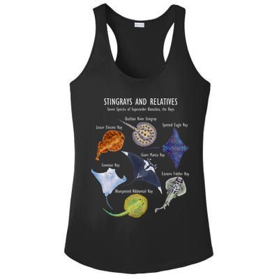 Stingray Species Manta Ray River Stingray And More Ladies PosiCharge Competitor Racerback Tank