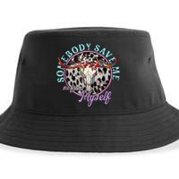 Somebody Save Me Country Music Retro Cowgirl Sustainable Bucket Hat