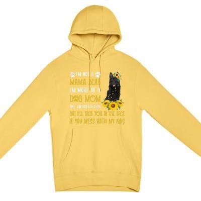 Sunflower Schipperke Mom Mothers Day Dog Mom Funny Gift Premium Pullover Hoodie