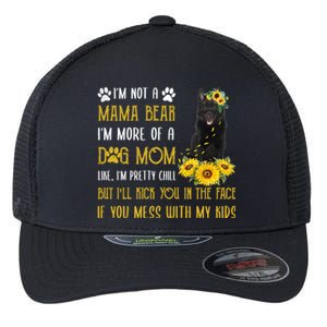 Sunflower Schipperke Mom Mothers Day Dog Mom Funny Gift Flexfit Unipanel Trucker Cap