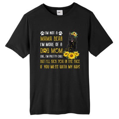 Sunflower Schipperke Mom Mothers Day Dog Mom Funny Gift Tall Fusion ChromaSoft Performance T-Shirt