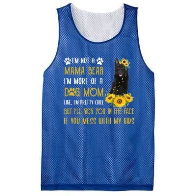 Sunflower Schipperke Mom Mothers Day Dog Mom Funny Gift Mesh Reversible Basketball Jersey Tank