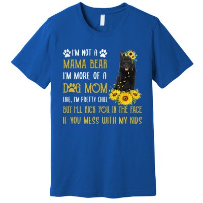 Sunflower Schipperke Mom Mothers Day Dog Mom Funny Gift Premium T-Shirt