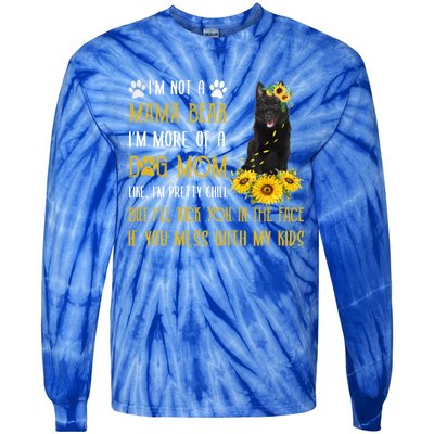 Sunflower Schipperke Mom Mothers Day Dog Mom Funny Gift Tie-Dye Long Sleeve Shirt