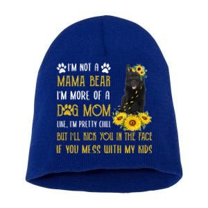 Sunflower Schipperke Mom Mothers Day Dog Mom Funny Gift Short Acrylic Beanie