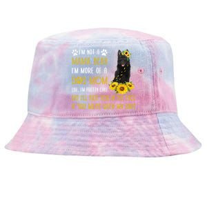 Sunflower Schipperke Mom Mothers Day Dog Mom Funny Gift Tie-Dyed Bucket Hat