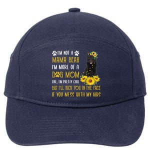 Sunflower Schipperke Mom Mothers Day Dog Mom Funny Gift 7-Panel Snapback Hat