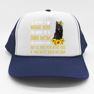 Sunflower Schipperke Mom Mothers Day Dog Mom Funny Gift Trucker Hat