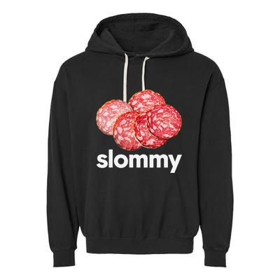 Slommy Salami Meme Oddly Specific Funny Memes Internet Memes Garment-Dyed Fleece Hoodie
