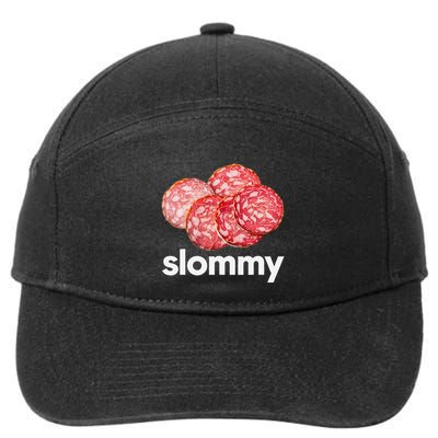 Slommy Salami Meme Oddly Specific Funny Memes Internet Memes 7-Panel Snapback Hat
