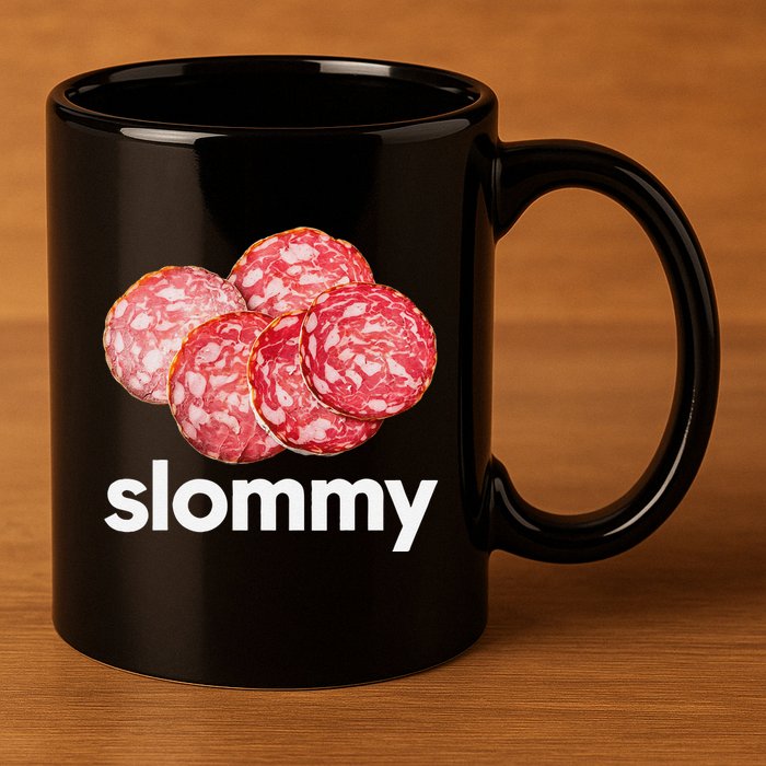 Slommy Salami Meme Oddly Specific Funny Memes Internet Memes 11oz C Handle Ceramic Mug