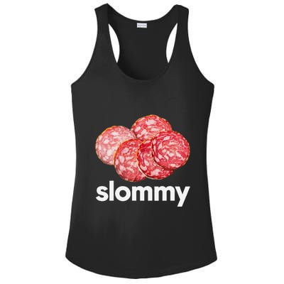 Slommy Salami Meme Oddly Specific Funny Memes Internet Memes Ladies PosiCharge Competitor Racerback Tank