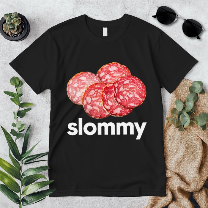 Slommy Salami Meme Oddly Specific Funny Memes Internet Memes Premium T-Shirt