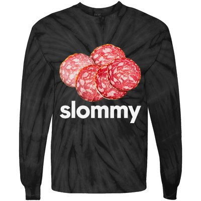 Slommy Salami Meme Oddly Specific Funny Memes Internet Memes Tie-Dye Long Sleeve Shirt