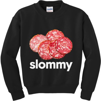 Slommy Salami Meme Oddly Specific Funny Memes Internet Memes Kids Sweatshirt