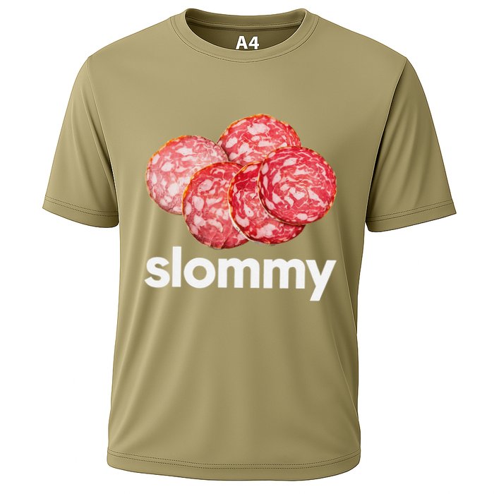 Slommy Salami Meme Oddly Specific Funny Memes Internet Memes Cooling Performance Crew T-Shirt