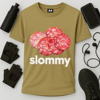 Slommy Salami Meme Oddly Specific Funny Memes Internet Memes Cooling Performance Crew T-Shirt