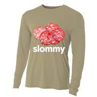 Slommy Salami Meme Oddly Specific Funny Memes Internet Memes Cooling Performance Long Sleeve Crew