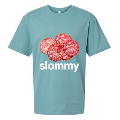 Slommy Salami Meme Oddly Specific Funny Memes Internet Memes Sueded Cloud Jersey T-Shirt