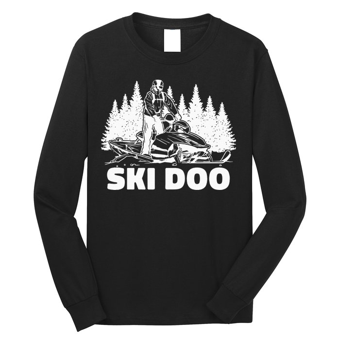 Snowmobiling Snow Machine Snowmobile Ski Doo Long Sleeve Shirt