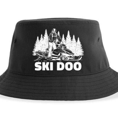 Snowmobiling Snow Machine Snowmobile Ski Doo Sustainable Bucket Hat