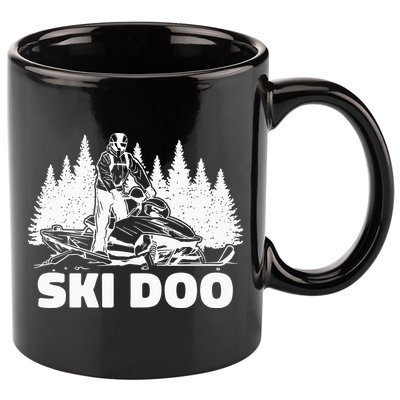 Snowmobiling Snow Machine Snowmobile Ski Doo 11oz C Handle Ceramic Mug