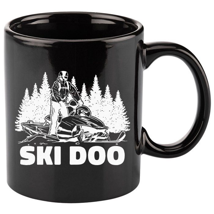 Snowmobiling Snow Machine Snowmobile Ski Doo 11oz C Handle Ceramic Mug