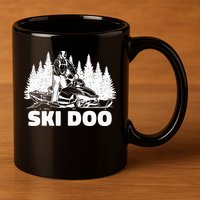 Snowmobiling Snow Machine Snowmobile Ski Doo 11oz C Handle Ceramic Mug
