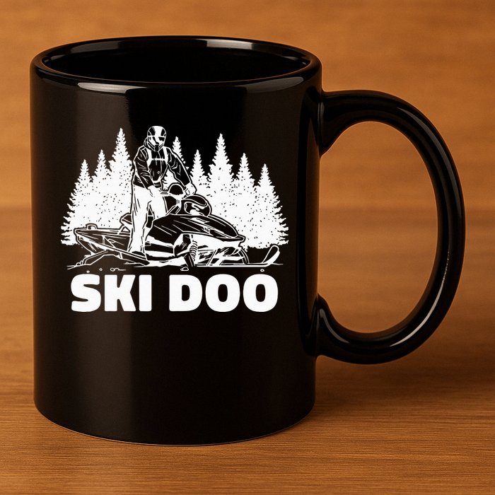 Snowmobiling Snow Machine Snowmobile Ski Doo 11oz C Handle Ceramic Mug